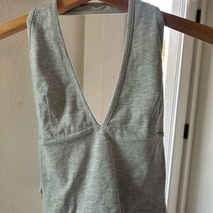 Cotton On grey halter neck crop